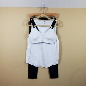 DLC Activewear Matching Set of Leggings, Bra and Tank Size L